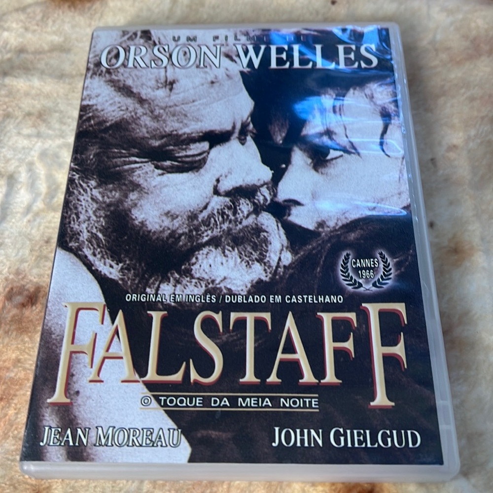 Chimes at Midnight aka Falstaff Menu and Sleeve in Portuguese Orson wells